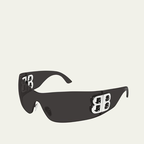 NWT Balenciaga shield sunglasses in nylon, UNISEX SUNGLASSES BALENCIAGA - Picture 1 of 3